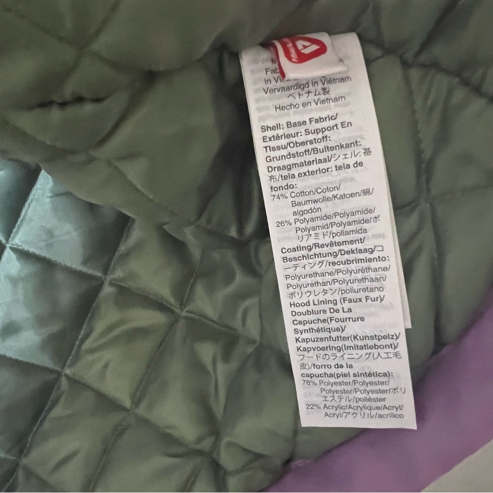 J. Crew Perfect Winter Parka in Violet Purple Sz Large - Picture 4 of 8